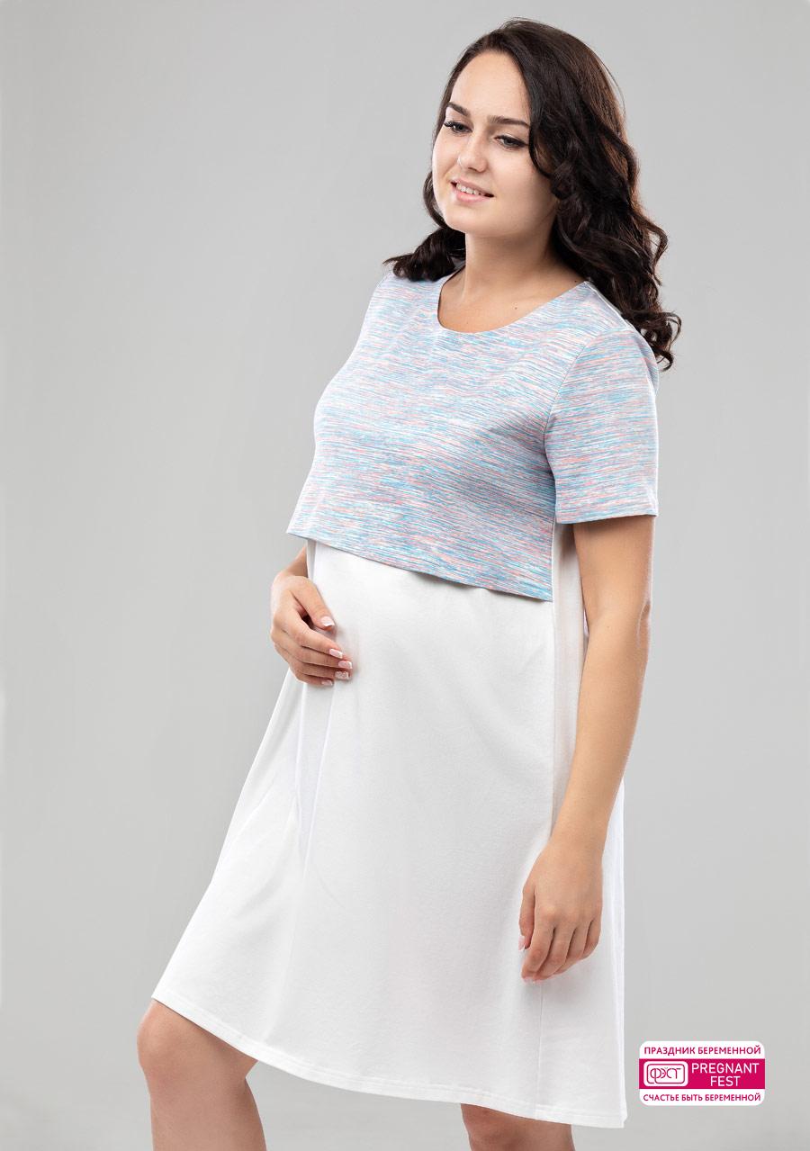 Сорочка домашняя для беременных и кормящих женщин ФЭСТ 
