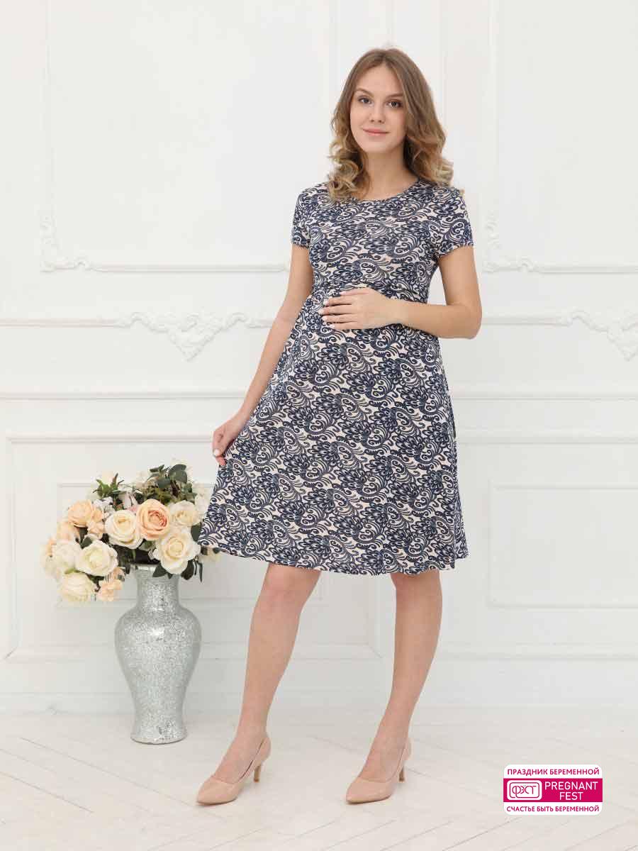 Платье женское для беременных и кормящих 3-НМ 51709 ФЭСТ 