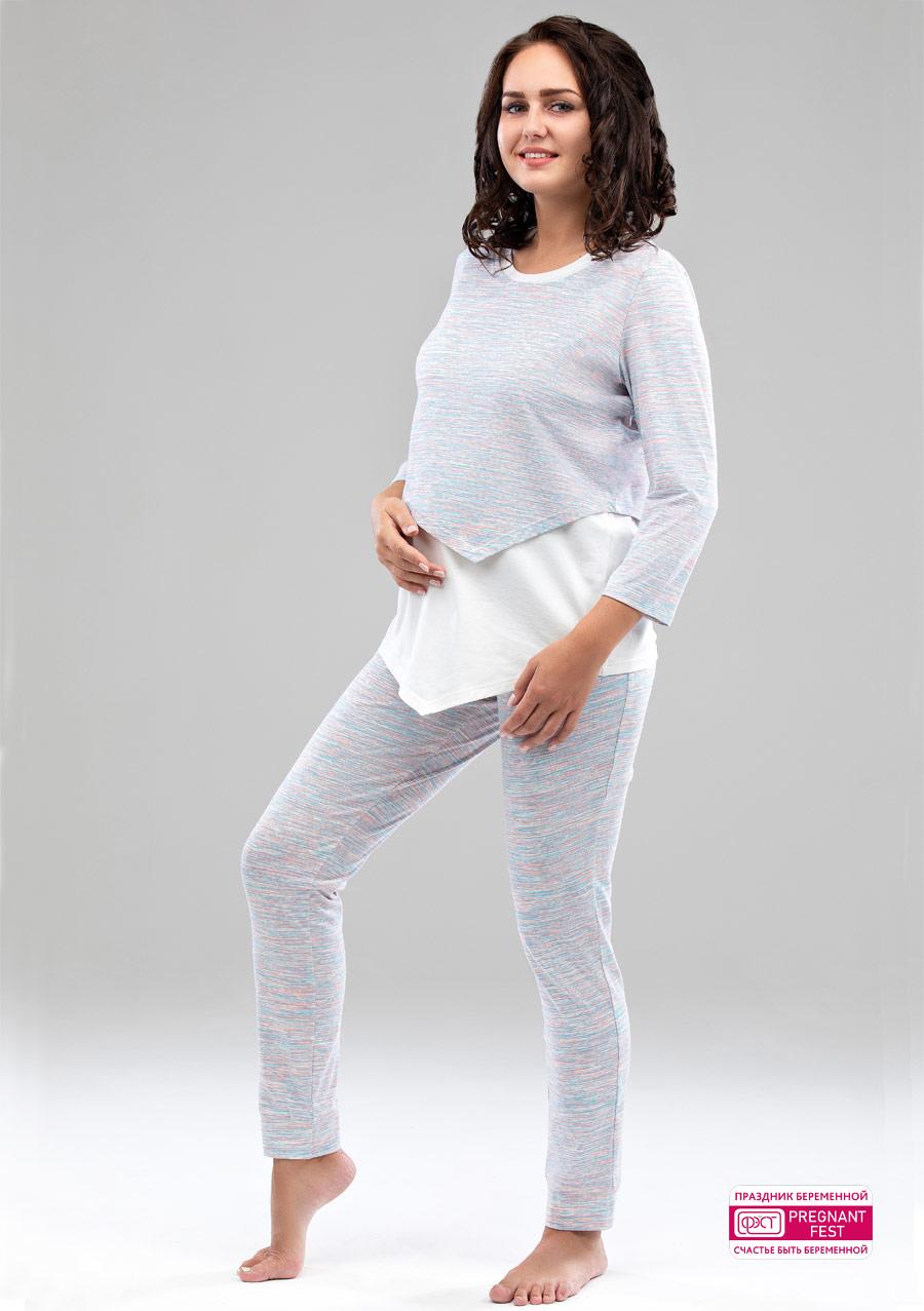 Блузка и брюки комплект для беременных ФЭСТ 