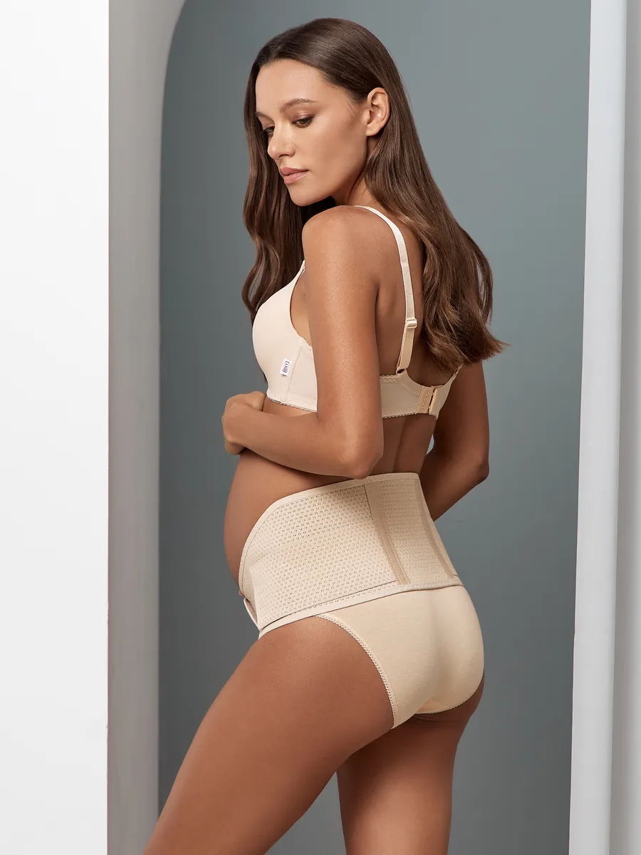Бандаж 1644 для беременных пояс дородовой универсальный бежевый