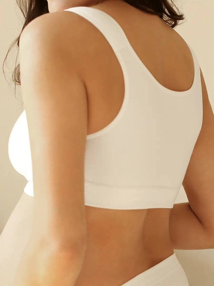 Топ бюстгальтер бесшовный для кормления послеродовой ФЭСТ/белый