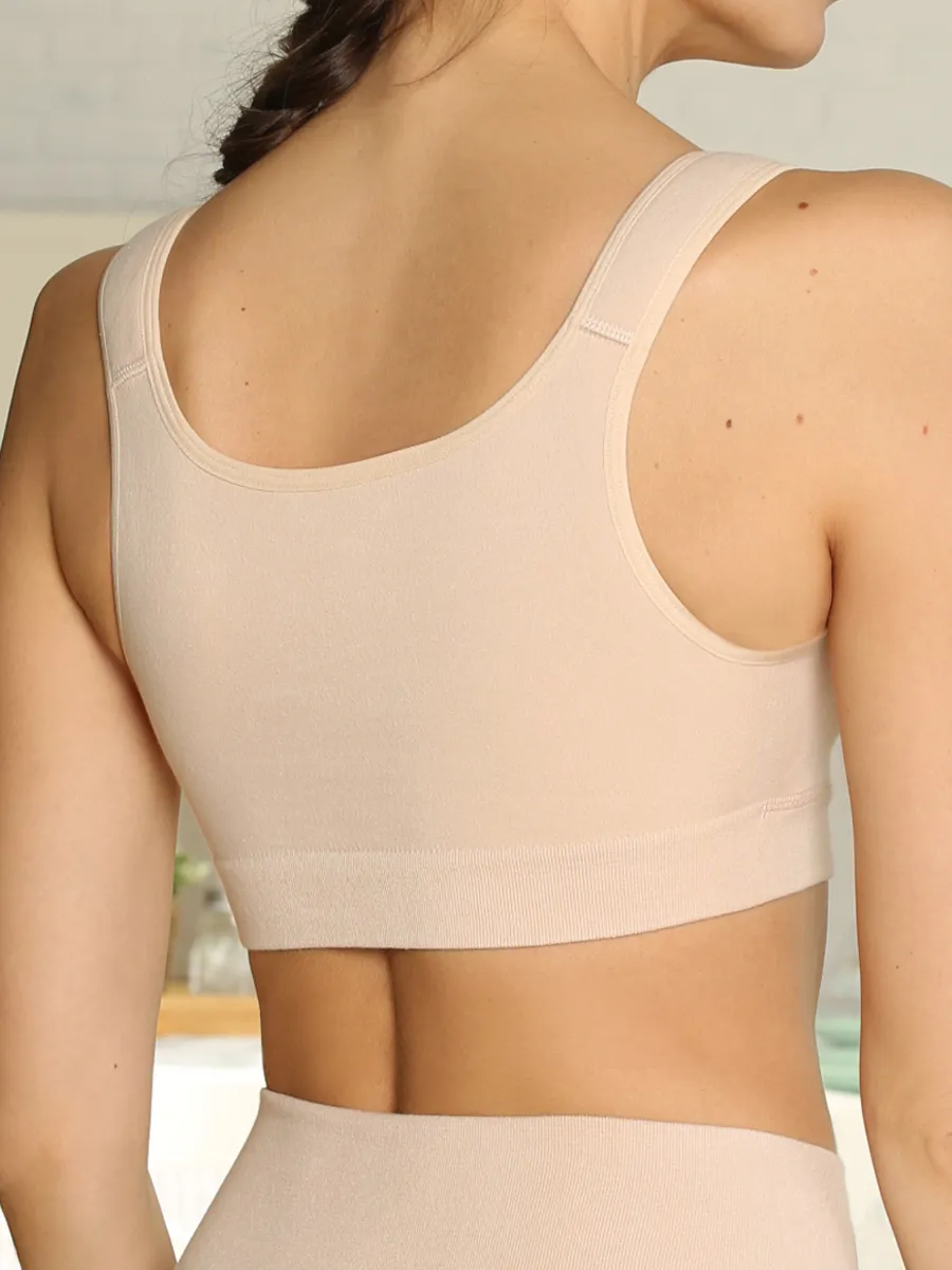 Комплект 2 шт. бесшовный бюстгальтер для кормления 222Б ФЭСТ/2 шт/бежевый, черный 