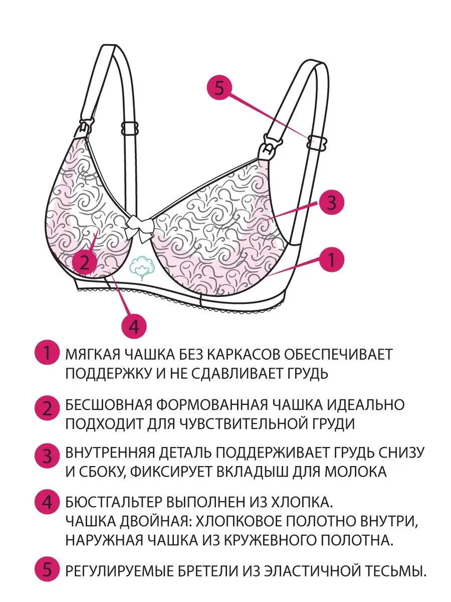 Бюстгальтер женский без косточек для кормления бесшовный черный