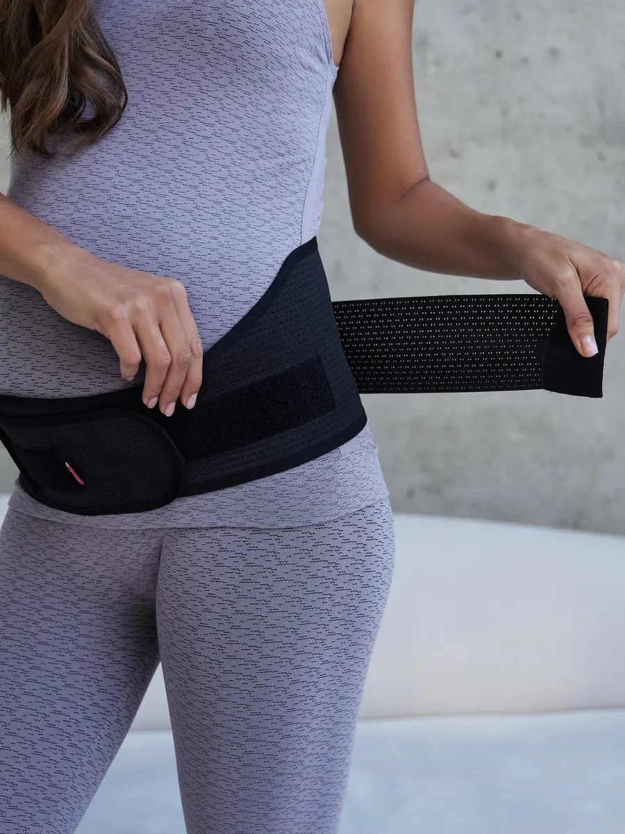 Бандаж 1644 для беременных пояс послеродовой универсальный черный