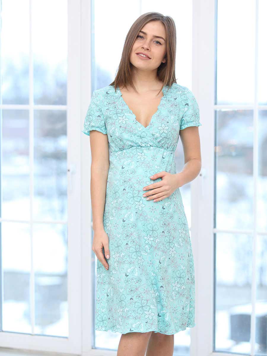 Сорочка женская для беременных и кормящих 1-НМП 34301 ФЭСТ 