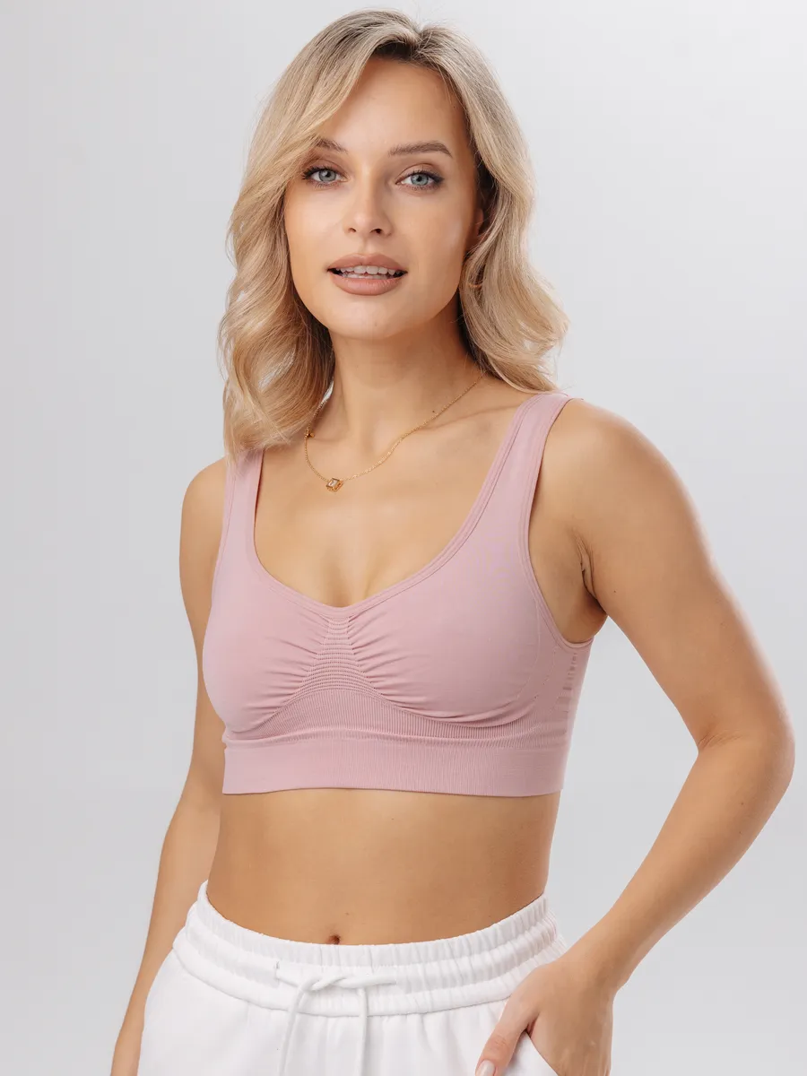 Топ бесшовный без косточек 734Б ФЭСТ/зефир