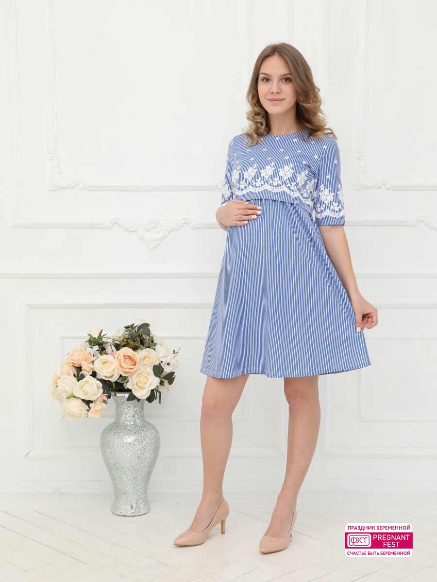Платье женское для беременных и кормящих 3-НМ 52201 ФЭСТ 