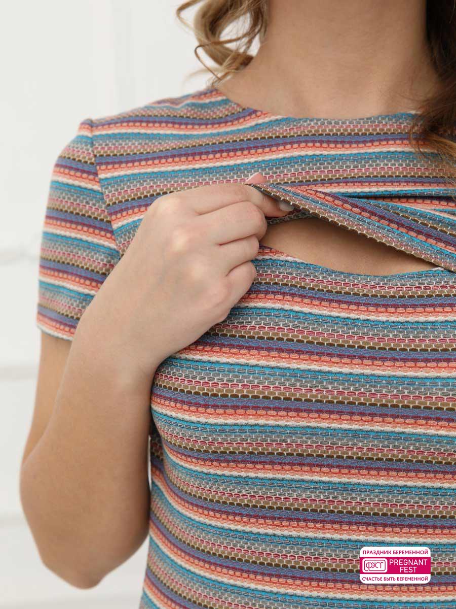 Блузка женская для беременных и кормящих 1-Ф 36209 ФЭСТ 