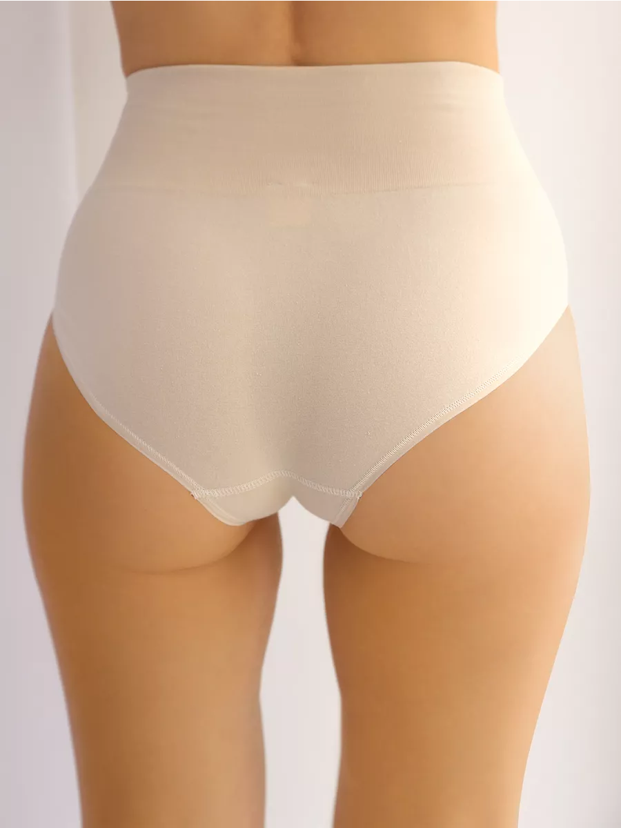 Комплект Трусы утягивающие с высокой талией 281Б ФЭСТ/комплект 2 шт./бежевый