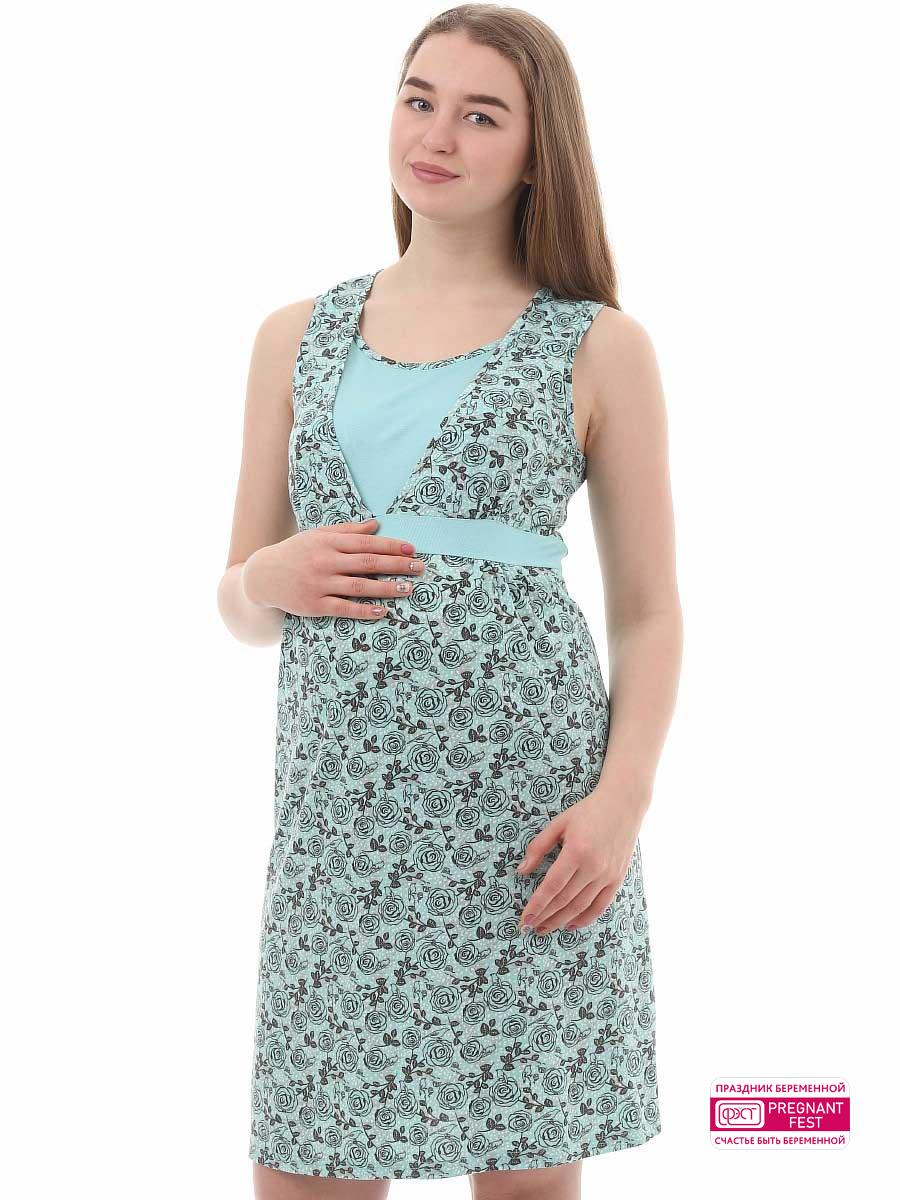 Сорочка женская для беременных и кормящих 1-НМП 31009 ФЭСТ 