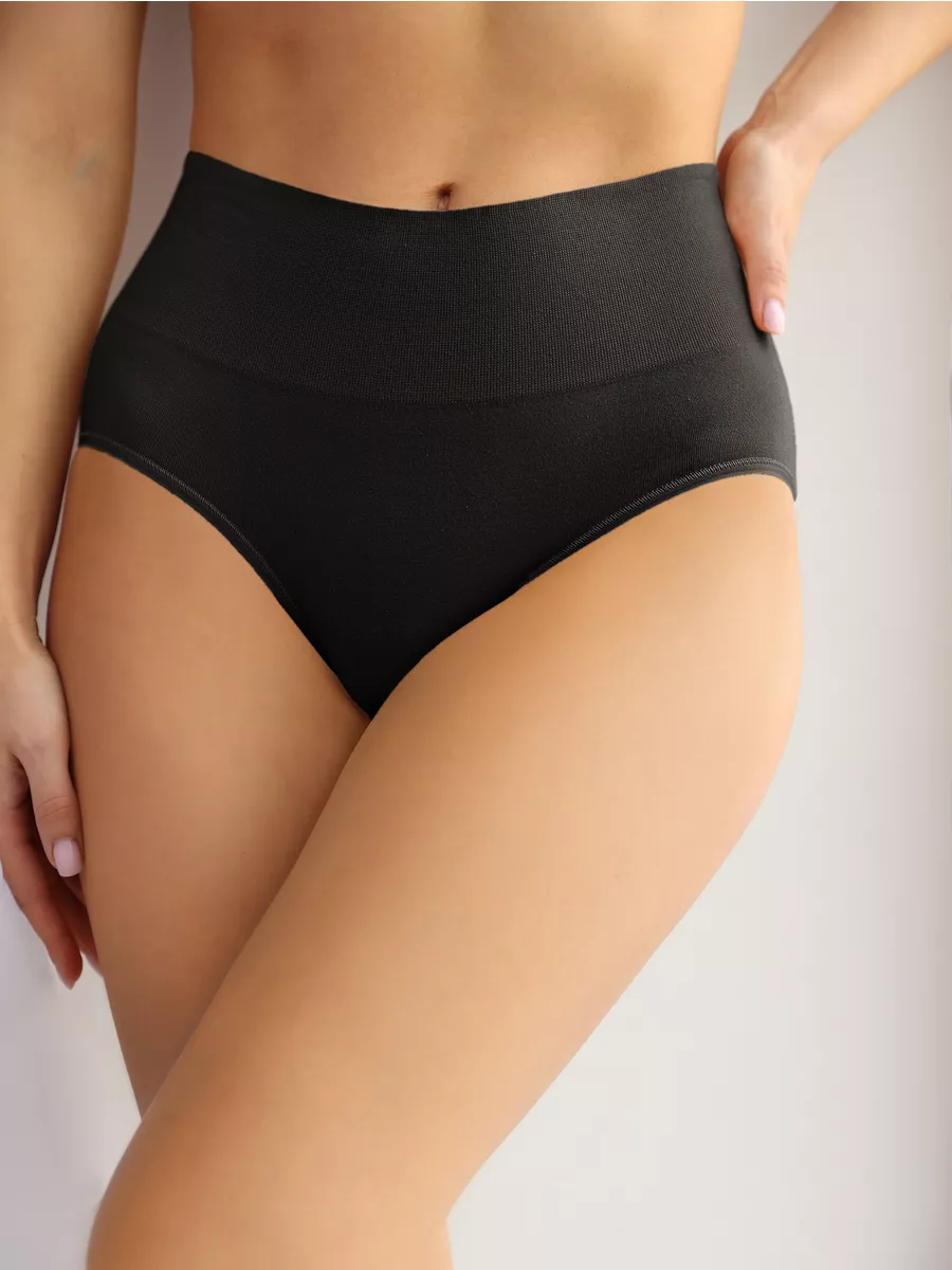 Комплект Трусы утягивающие с высокой талией 281Б ФЭСТ/ комплект 3 шт./бел.,беж., черн.