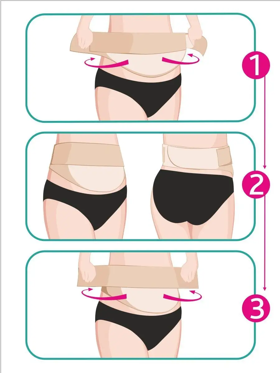 Бандаж для беременных пояс послеродовой универсальный белый