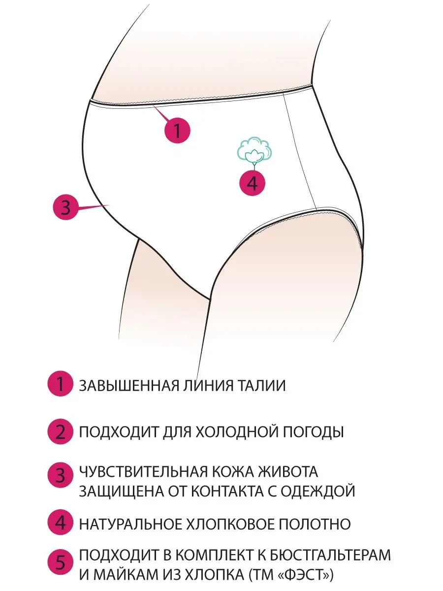 высокие трусы женские для беременных серыймеланж/белый