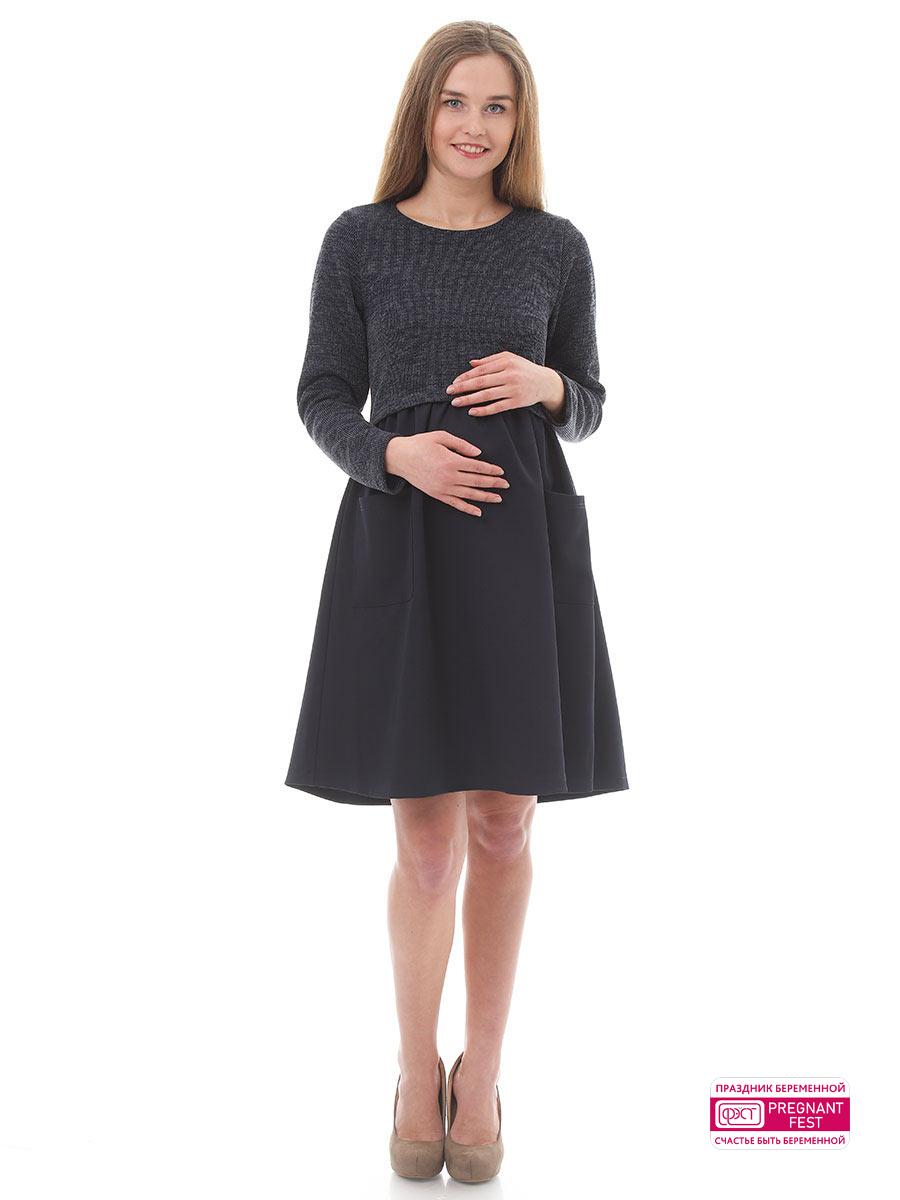 Платье женское для беременных и кормящих 1-37528Е ФЭСТ 