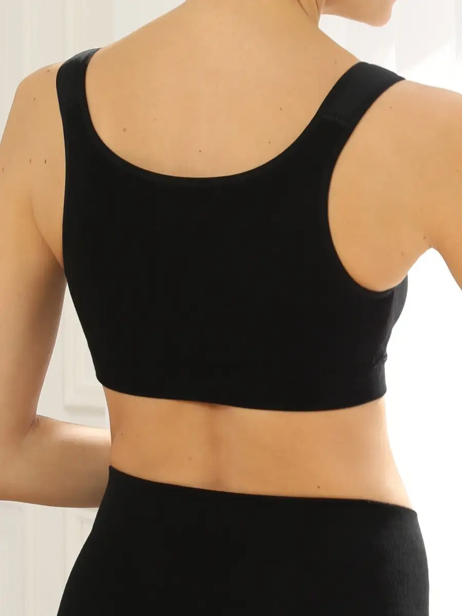 Бесшовный бюстгальтер для кормления 222Б ФЭСТ/черный