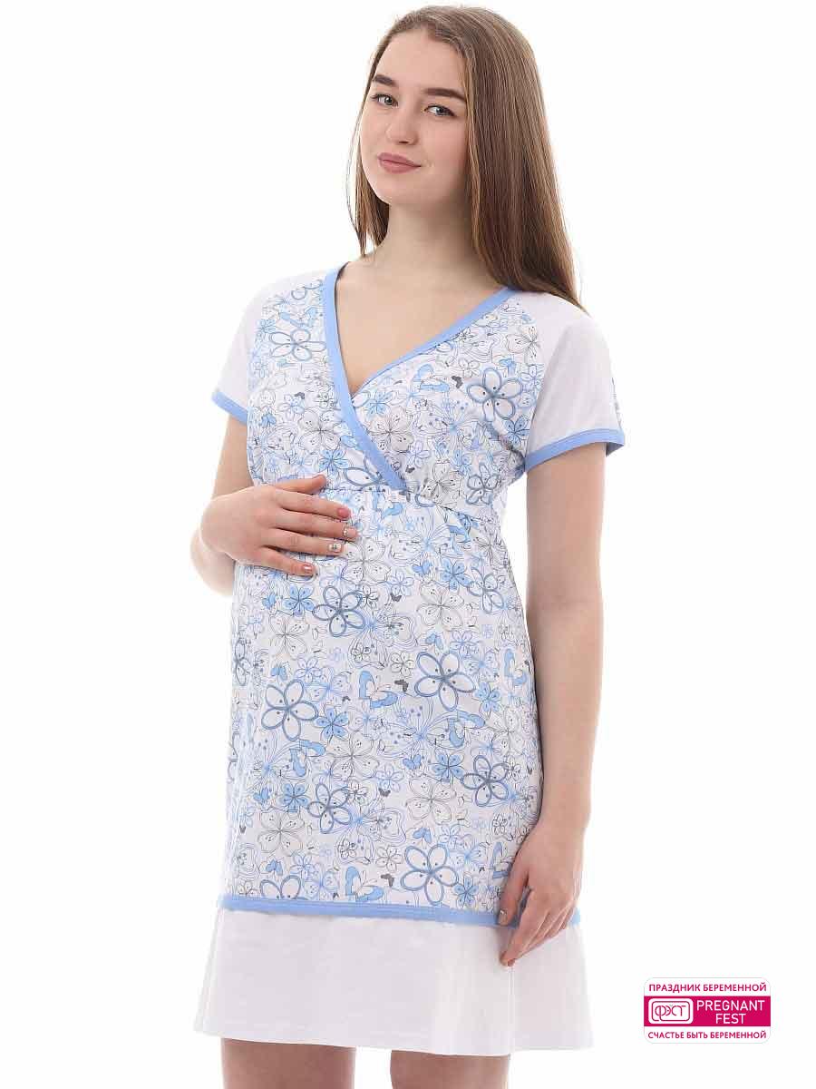 Сорочка женская для беременных и кормящих 1-НМП 30601 ФЭСТ 