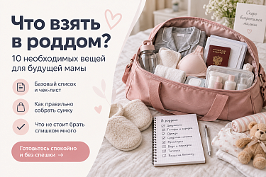 10 вещей, которые обязательно нужны в роддоме: список для мамы