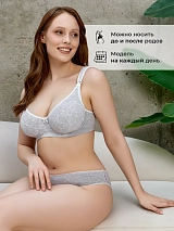  1К (МБ)/серый меланж/белый