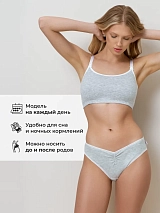  серый меланж/белый