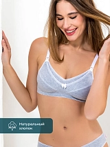  серый меланж/белый