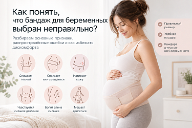 Как понять, что бандаж выбран неправильно: основные признаки