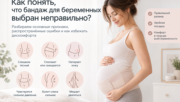 Как понять, что бандаж выбран неправильно: основные признаки